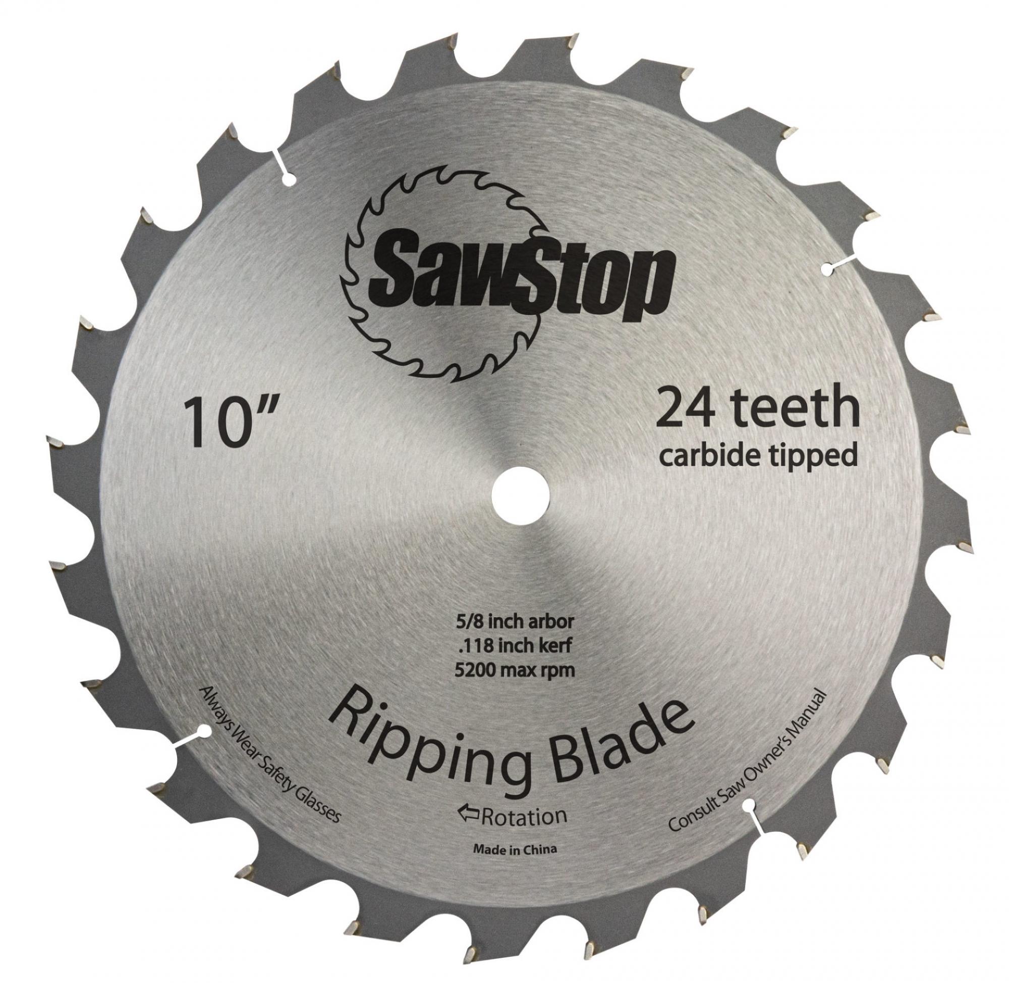 10” 24-Tooth Blade - Sawstop